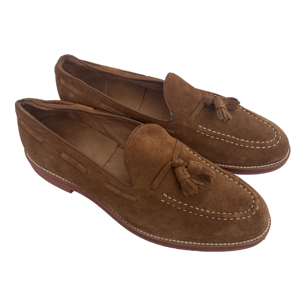 J. Crew Brown Suede Tassel Loafers Sz 11